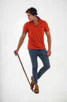 SJ orange polo